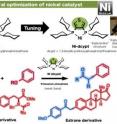 This shows structural optimization of nickel catalyst and its reaction.