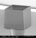Researchers created microscopic cubes, pyramids, half soccer-ball-shaped bowls and long triangular Toblerone-like structures, all of which fold themselves when wetted by a drop of water.