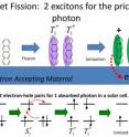 Singlet fission is a process in which a single photon generates a pair of excited states. This 1->2 conversion process has the potential to boost solar cell efficiency by as much as 30 percent.