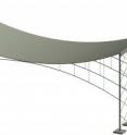 This is a cable structural system for Functional Unit 2 (3 bays or units).