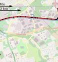 Information on the driver's origin and speed alone enabled the Rutgers elastic pathing method to predict the driver's path, in black. This matched the driver's actual path, shown in red.