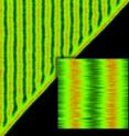 Computer simulations, carried out at the Institute of Physical Chemistry of the Polish Academy of Sciences in Warsaw, Poland, shows the formation of periodic variations -- Turing patterns -- in the concentrations of two main chemical compounds. One cycle of concentration changes may occur in a section of just 20 atoms or molecules.