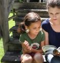 This is Emily Minor, UIC associate professor of biology, with her daughter.