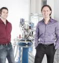 Shown here are Dr. Arne Laucht (left) and assistant professor Andrea Morello (right).