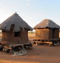 Modern grain bins in southern Africa, which are very similar to the grain bins found in that continent's Iron Age, are pictured.