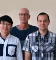 Scripps Research Institute Professor Kim Janda (center), Graduate Student Song Xue (left) and Research Associate Joel Schlosburg were authors of the new paper.