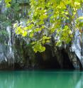 This is the entrance to the cave in Puerto Princesa Subterranean River National Park in Palawan, Philippines. The researchers used a  stalagmite growing from the floor of the cave to learn about rainfall in the Philippines during the Younger Dryas.