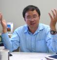 Song Jin, a professor of chemistry at the University of Wisconsin-Madison, has reported the highest efficiency ever for a catalyst that splits water and makes hydrogen without using rare, expensive metals. The cobalt-phosphorus-sulfur catalyst can use electricity or sunlight as an energy source.