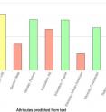 Computer scientists from the University of Pennsylvania and elsewhere have linked the online behavior of more than 5,000 Twitter users to their income bracket. This graph shows average income across groups, then reveals traits (age, gender etc.) predicted from the tweets.