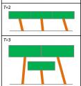 After a large tree falls, many small individuals are able to grow due to an increase in available sunlight (T=1). Once they have grown to touch one another (T=2), they begin to overtop one another and leave individuals behind in the understory (T=3).