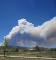 The High Park Fire devastated more than 87,000 acres in the mountains west of Fort Collins, Colorado in 2012. This photo was taken June 9, 2012 at 12:30 p.m.
