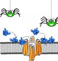 This is the peptide toxin (blue) isolated from the Peruvian green velvet tarantula binds to neuronal cell membranes and inhibits the pain receptor NaV 1.7 (orange) at the cell membrane surface.