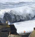 Extreme waves impacting on Chesil Beach in Dorset, UK, were taken on Feb. 5, 2014.