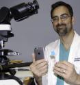 With the help of a smartphone microscope, UTHealth's Richard Jahan-Tigh, M.D., was able to detect non-melanoma skin cancer about 90 percent of the time.