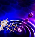 This image shows the excitation of a spin liquid on a honeycomb lattice with neutrons.