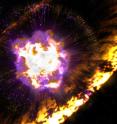 Artist's impression of supernova.