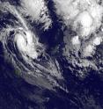 NOAA's GOES-West satellite captured this image of Tropical Cyclone Amos in the Southern Pacific Ocean near Fiji on April 21 at 1200 UTC (8 a.m. EDT).