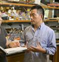 Lingchong You, the Paul Ruffin Scarborough Associate Professor of Engineering at Duke University, and graduate student Will (Yangxiaolu) Cao.