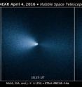 Comet 252P/LINEAR is shown as it passed by Earth.