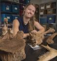 Assistant Professor Jessi Halligan and a research team recovered several bones and stone tools from the Page-Ladson site on the  Aucilla River.