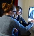 Cummings School of Veterinary Medicine students examine patient radiographs during clinical rotations, a process that researchers used for this study.