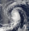 On Aug. 1, 2016, at 5:55 p.m. EDT (21:55 UTC) the MODIS instrument aboard NASA's Aqua satellite captured this visible image of Tropical Storm Howard in the eastern Pacific Ocean. The image showed the bulk of thunderstorms east of the center of circulation.