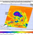 On Aug. 2, 2016, at 6:05 a.m. EDT, AIRS data measured temperatures that showed Howard's center was moving over sea surface temperatures between 77 and 78.8 F. Coldest cloud top temperatures were still in excess of minus 63 F (purple), indicating strong storms.