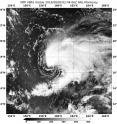 On Aug. 8, 2016, at 10:44 p.m. EDT (Aug. 9 at 2:44 a.m. UTC) the VIIRS instrument aboard NASA-NOAA's Suomi NPP satellite captured this visible light image of Tropical Storm Conson being affected by wind shear.