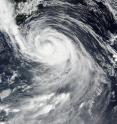 On Aug. 28 at 11:10 p.m. EDT (Aug. 29 at 0310 UTC) NASA-NOAA's Suomi NPP satellite captured an image of Typhoon Lionrock nearing Japan.