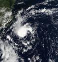 At 2:25 p.m. EDT (18:25 UTC) on Aug. 29, NASA-NOAA's Suomi NPP satellite captured an image of Tropical Depression Eight off the North Carolina coast.