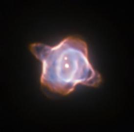 This image of the Stingray nebula, a planetary nebula 2400 light-years from Earth, was taken with the Wide Field and Planetary Camera 2 (WFPC2) in 1998. In the centre of the nebula the fast evolving star SAO 244567 is located. Observations made within the last 45 years showed that the surface temperature of the star increased by almost 40 000 degree Celsius. Now new observations of the spectra of the star have revealed that SAO 244567 has started to cool again.
