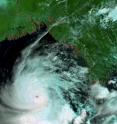 Envisat captures Cyclone Nargis making its way across the Bay of Bengal just south of Myanmar on May 1, 2008, with its Medium Resolution Imaging Spectrometer (MERIS) instrument working in Reduced Resolution mode to deliver a spatial resolution of 1200 meters.