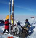 Scientists extracted a 100-meter-long ice core in Greenland to measure how fossil fuel burning of industrial times has disrupted the global nitrogen cycle. At left is Meredith Hastings of Brown University, the lead author of the study, accompanied by Bella Bergeron from Ice Coring and Drilling Services. Scientists extracted a 100-meter-long ice core in Greenland to measure how fossil fuel burning of industrial times has disrupted the global nitrogen cycle. At left is Meredith Hastings of Brown University, the lead author of the study, accompanied by Bella Bergeron from Ice Coring and Drilling Services.