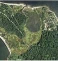 This is an aerial view of Nag Creek marsh, Prudence Island.