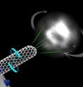 Researchers at Rice University and France's Université Lyon1/CNRS have found nanotubes spin as they grow. Researchers at Rice University and France's Université Lyon1/CNRS have found nanotubes spin as they grow.