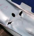 This is damage to a component made out of high-strength steel after a crash test. This is damage to a component made out of high-strength steel after a crash test.