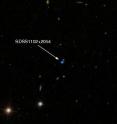 Sloan Digital Sky Survey spectroscopy of this inconspicuous blue object -- SDSS1102+2054 -- reveals it to be an extremely rare stellar remnant: a white dwarf with an oxygen-rich atmosphere