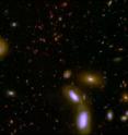 More than 12 billion years of cosmic history are shown in this unprecedented, panoramic, full-color view of thousands of galaxies in various stages of assembly. More than 12 billion years of cosmic history are shown in this unprecedented, panoramic, full-color view of thousands of galaxies in various stages of assembly.