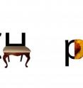 These graphics, part of Renee Seward's project, help children associate the smallest units of sound with letter forms.