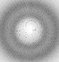 This is a photograph of the photosynthetic reaction taken with an 80-microsecond X-ray pulse.