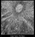 This mottled landscape showing the impact crater Tycho is among the most violent-looking places on our Moon. This mottled landscape showing the impact crater Tycho is among the most violent-looking places on our Moon.