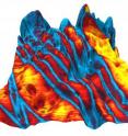 Electrical response overlaid on the newly characterized organic molecular crystal.