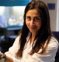 This shows UCSB Professor Debora Iglesias-Rodriguez in the lab.