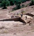 Aerial view of the archaeological site Kanjera South, Kenya.