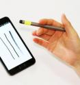 Spinning a stylus pen selects the thickness of the lines. Spinning a stylus pen selects the thickness of the lines.
