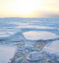 This shows sea ice in Antarctic waters near Casey Station. This shows sea ice in Antarctic waters near Casey Station.