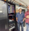 Two NJIT researchers, Shahriar Afkhami (left) and Lou Kondic (right), have demonstrated that using a continuum-based approach, they can explain the dynamics of liquid metal particles on a substrate of a nanoscale.