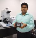 Debashis Chanda helped create large sheets of nanotextured, silicon micro-cell arrays that hold the promise of making solar cells lightweight, more efficient, bendable and easy to mass produce.