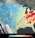 Nitrogen dioxide pollution, averaged yearly from 2005-2011, has decreased across the United States.