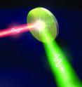 Scientists from the Cockrell School of Engineering at the University of Texas at Austin realized a 400-nanometer-thick nonlinear mirror that reflects radiation at twice the input light frequency.
